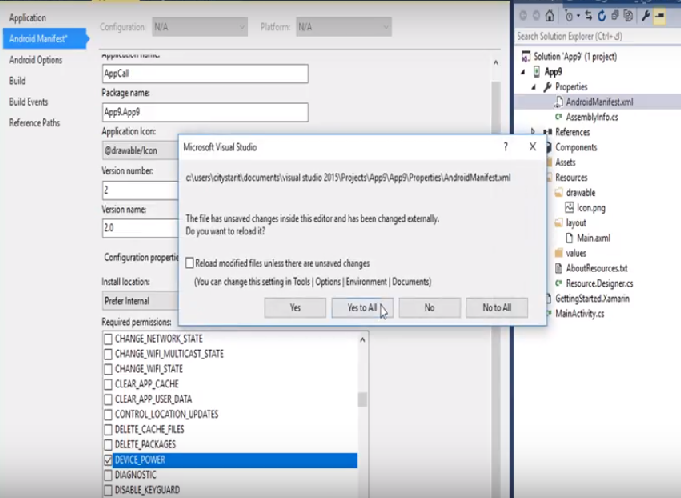 ملف اعدادات تطبيق اندرويد - Android Manifest file ملف اعدادات تطبيق اندرويد - Android Manifest file