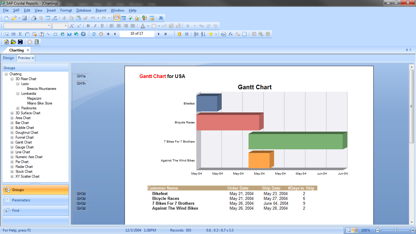 تقارير الوحدات وبعض تغيرات الشكل Formatting crystal report