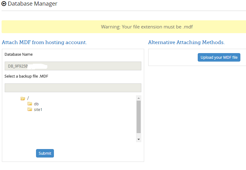 smarterasp hosting database and connection string