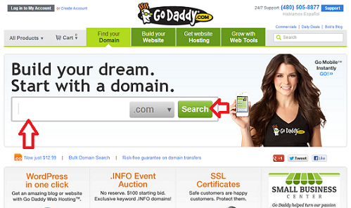 buy godaddy domain and hosting شراء دومين واستضافة مواقع بالتفصيل